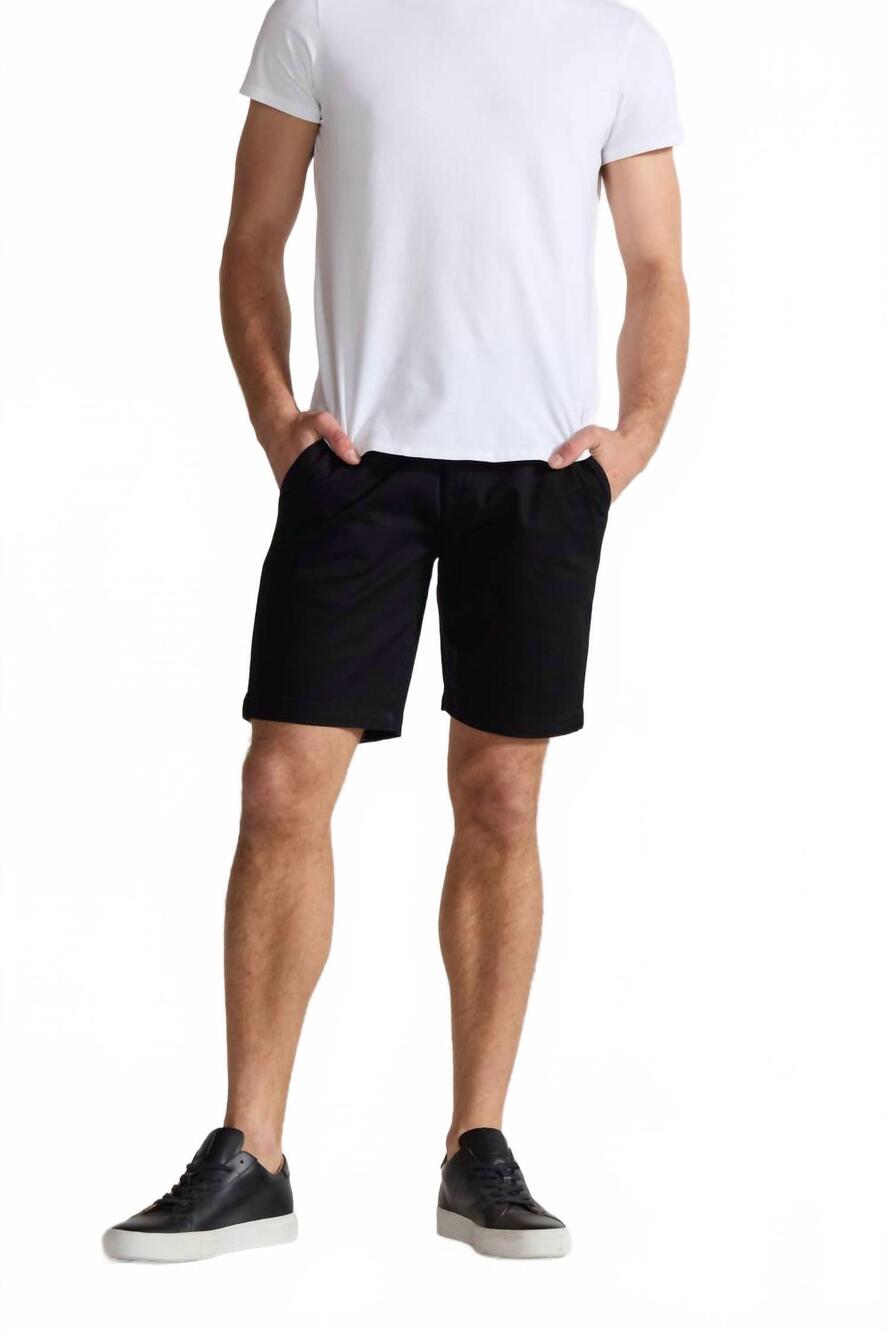 NEW MONFRERE cruise slim shorts in noir